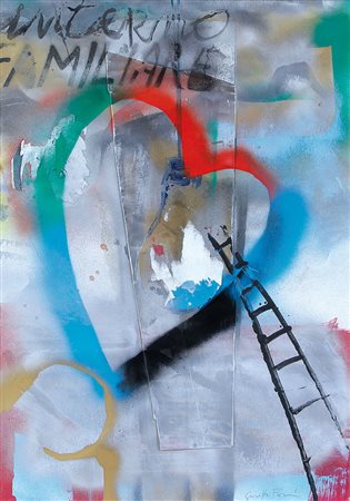 FIORONI GIOSETTA Roma 24/12/1932Cuore irraggiungibiletecnica mista e collage...