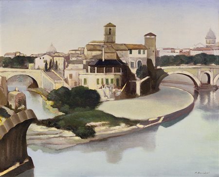 TROMBADORI FRANCESCO Siracusa 07/04/1886 - Roma 24/08/1961Isola Tiberinaolio...