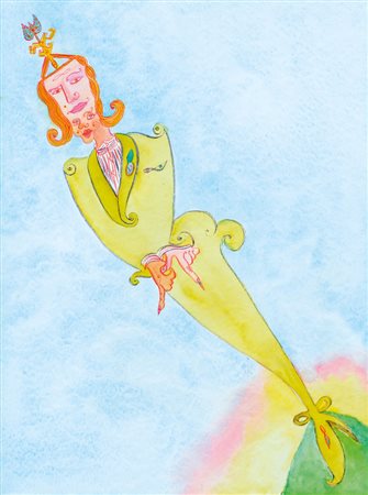 ONTANI LUIGI Vergato (Bo) 1943Daddy dandy, 1998acquerello su carta cm. 48x36,...