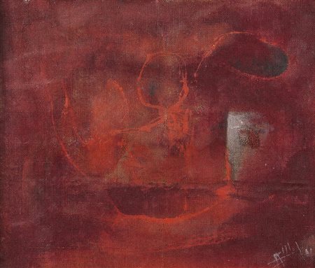 MARROCCO ARMANDO Galatina 08/02/1939Senza titolo, 1961olio su tela di juta...