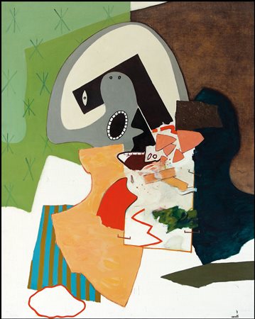 CERETTI MINO Milano 17/02/1930Mancato ritratto con citazione, 1969olio su...