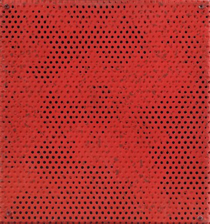 AUBERTIN BERNARD Fontenay aux Roses 1934Monochrome rouge, 1990idropittura su...