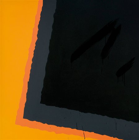 FINZI ENNIO Venezia 1931Spazio invadente, 2002olio su tela cm. 100x100,...