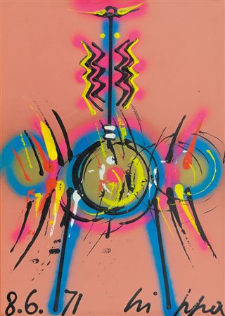 CRIPPA ROBERTO Milano 07/05/1921 - Bresso (Mi) 19/03/1972Totem, 1971acrilici...