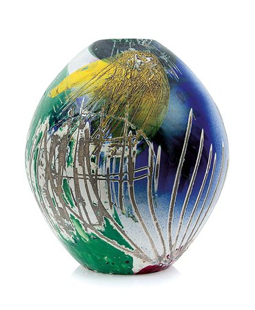 DOVA GIANNI Roma 08/01/1925 - Pisa 1991Senza titolovaso in ceramica policroma...