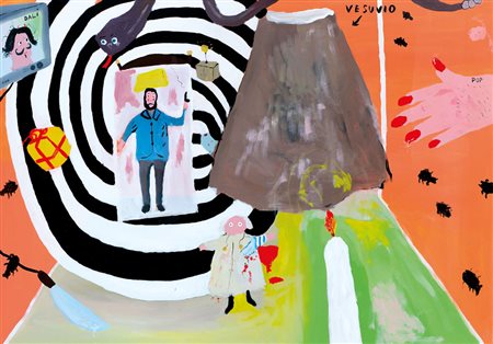 LABORATORIO SACCARDI Vertigo durante la febbre, 2006acrilici su tela cm....