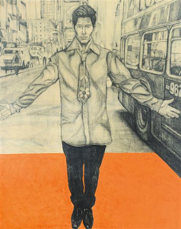 ZAMPETTI LUCA Camerino (MC) 1966Proprio li, a Londra, David, 2001grafite ed...