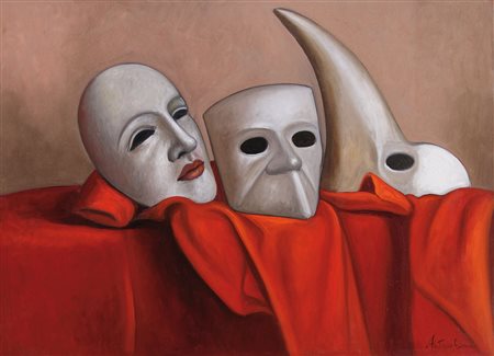 SCIACCA ANTONIO Catania 13/05/1957Senza titoloolio su tela cm. 65x90x1,5;...