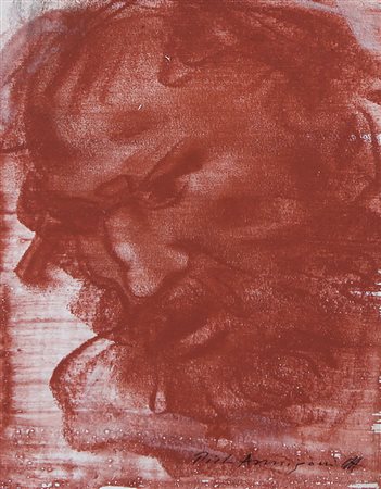 ANNIGONI PIETRO Milano 07/06/1910 - Firenze 28/10/1988Voltosanguigna su carta...