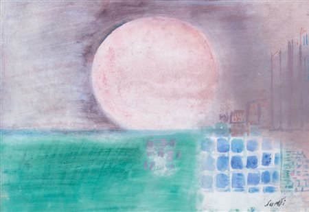 SAETTI BRUNO Bologna 21/02/1902 - Bologna 10/07/1984Senza titolotempera su...