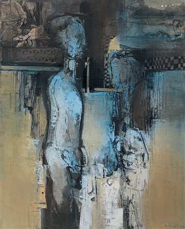 BIONDA MARIO Torino 1913 - Penango (AT) 1985Senza titolo, 1966tecnica mista e...