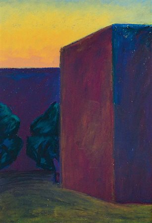 SALVO Leonforte (En) 22/05/1947Una sera a Lecce, 1986tecnica mista su carta...