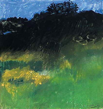 MATTIOLI CARLO Modena 08/05/1911 - Parma 12/07/1994Paesaggiotecnica mista su...