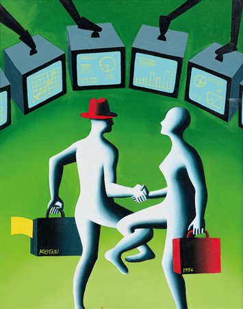 KOSTABI MARK Los Angeles 27/11/1960Ritual Greeting, 1996olio su tela cm....
