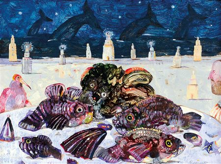 POSSENTI ANTONIO Lucca 11/01/1933Senza titoloolio su tavola cm. 30x40, firma...