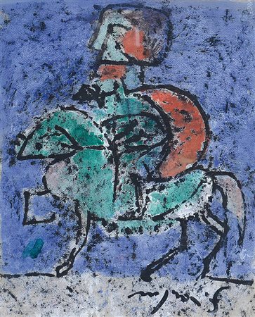 ROGNONI FRANCO Milano 20/09/1913 - Milano 11/03/1999Cavalieretecnica mista su...