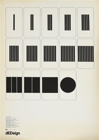 Marcello Morandini PROPOSTA GRAFICA PER CARTE DA GIOCO, 1967 stampa...