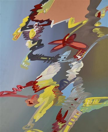 Nicola Naimo SENZA TITOLO, 1977 olio su tela, cm 70x60 firma sul retro: firma...