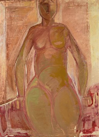 Tano Santoro OMAGGIO A MODI', 1970 olio su tela, cm 80x60 firma, titolo e data