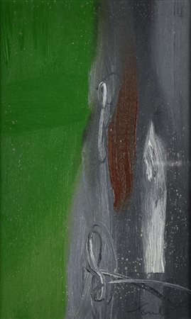 Ariel Soule' SENZA TITOLO olio su tela, cm 49,5x29,5 firma