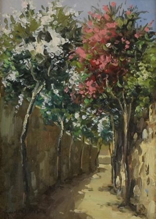 Guido Odierna SENZA TITOLO olio su tavola, cm 18x13 firma