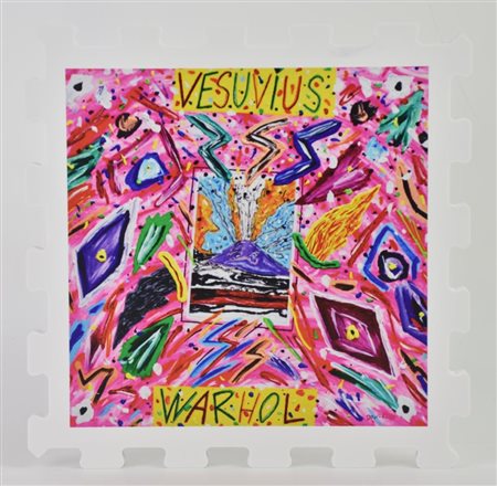 Bruno Donzelli VESUVIUS WARHOLstampa UV su FX high quality bianco, cm...