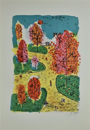 Franco Rognoni SENZA TITOLO litografia, cm 70,5x49,5; es. 18/100 firma e...