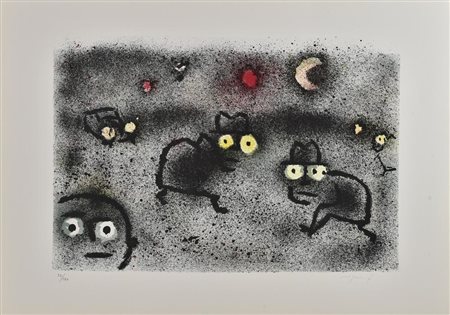 Franco Rognoni SENZA TITOLO litografia, cm 50x70; es. 22/100 firma e tiratura