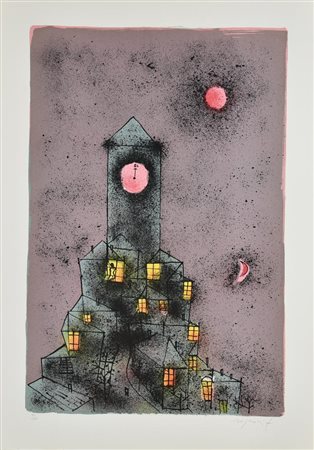 Franco Rognoni SENZA TITOLO litografia, cm 70x50; es. 50/100 firma e tiratura