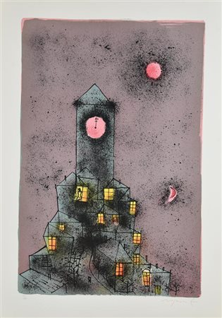 Franco Rognoni SENZA TITOLO litografia, cm 70x50; es. 43/100 firma e tiratura