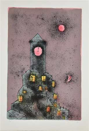 Franco Rognoni SENZA TITOLO litografia, cm 70x50; es. 44/100 firma e tiratura