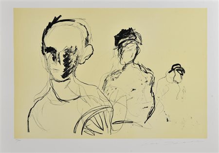 Ernesto Treccani SENZA TITOLO litografia, cm 50x70; es. 20/100 firma e tiratura