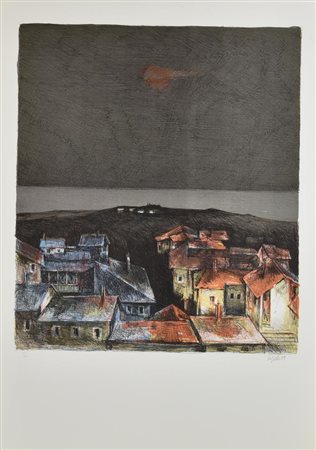 Giovanni Cappelli SENZA TITOLO, 1979 litografia, cm 70x50; es. 36/100 firma,...