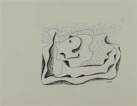 da Atanasio Soldati COMPOSIZIONE fotolitografia su carta Fabriano, cm 22x28;...