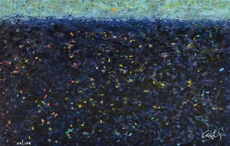 Mimmo Nobile NAVIGARE VELOCEMENTE serigrafia materica, cm 35x50; es. 119/199...