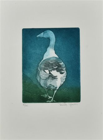 Ignoto OCA incisione, cm 18x13, su foglio cm 35x25; es. 26/30 firma e tiratura