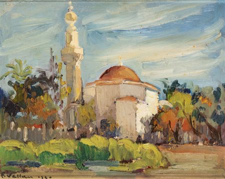 FELICE VELLAN<BR>Torino 1889 - 1976<BR>"Minareto" 1940