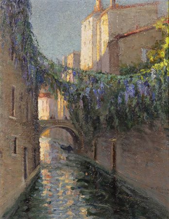 FELICE VELLAN<BR>Torino 1889 - 1976<BR>"In Primavera" 1924