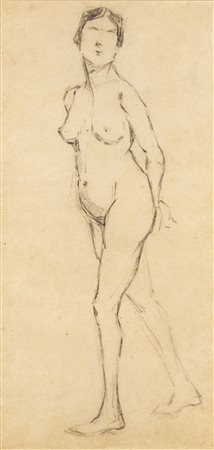 FELICE VELLAN<BR>Torino 1889 - 1976<BR>"Nudo di donna"