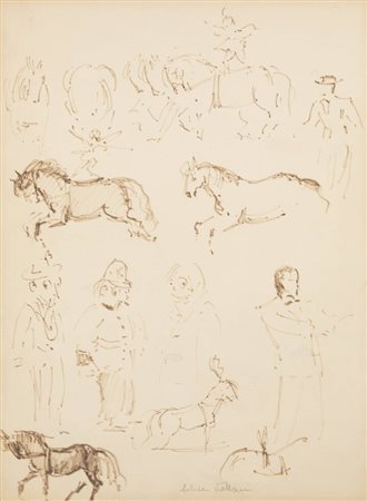 FELICE VELLAN<BR>Torino 1889 - 1976<BR>"Circo"