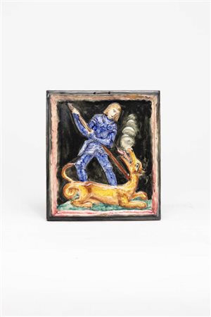 FORMELLA "San Giorgio e il drago"