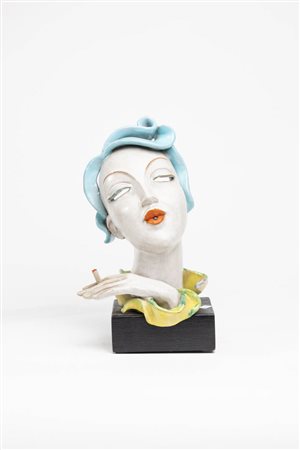 MANIFATTURA GOLDSCHEIDER, AUSTRIA<BR>"Tallulah Bankhead" anni '30