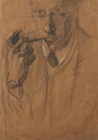 FELICE VELLAN Torino 1889 - 1976 "Ritratto maschile" 1923