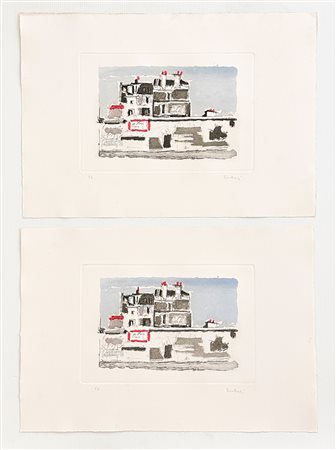 ORFEO TAMBURI (1910-1994) - Lotto unico di 2 acqueforti