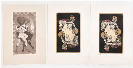 GIUSEPPE (BEPPE) MADAUDO (1950) - Lotto unico composto da 3 acqueforti