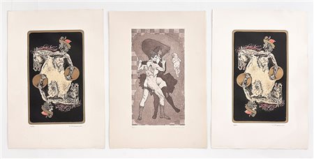 GIUSEPPE (BEPPE) MADAUDO (1950) - Lotto unico composto da 3 acqueforti