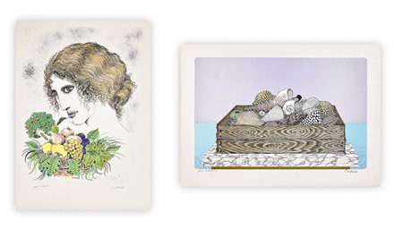 BRUNO CARUSO (1927-2018) - Lotto unico composto da 2 opere: