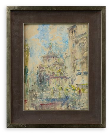 LUIGI MANTOVANI (1880-1957) - Milano. San Satiro