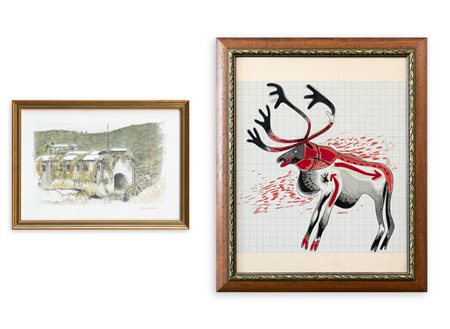 AUTORI VARI (NATALE ADDAMIANO E NINO AIMONE) - Lotto unico di 2 opere