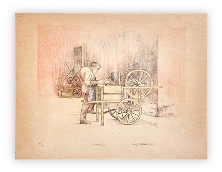 LUIGI DELLEANI (1918-1997) - L'arrotino, 1983